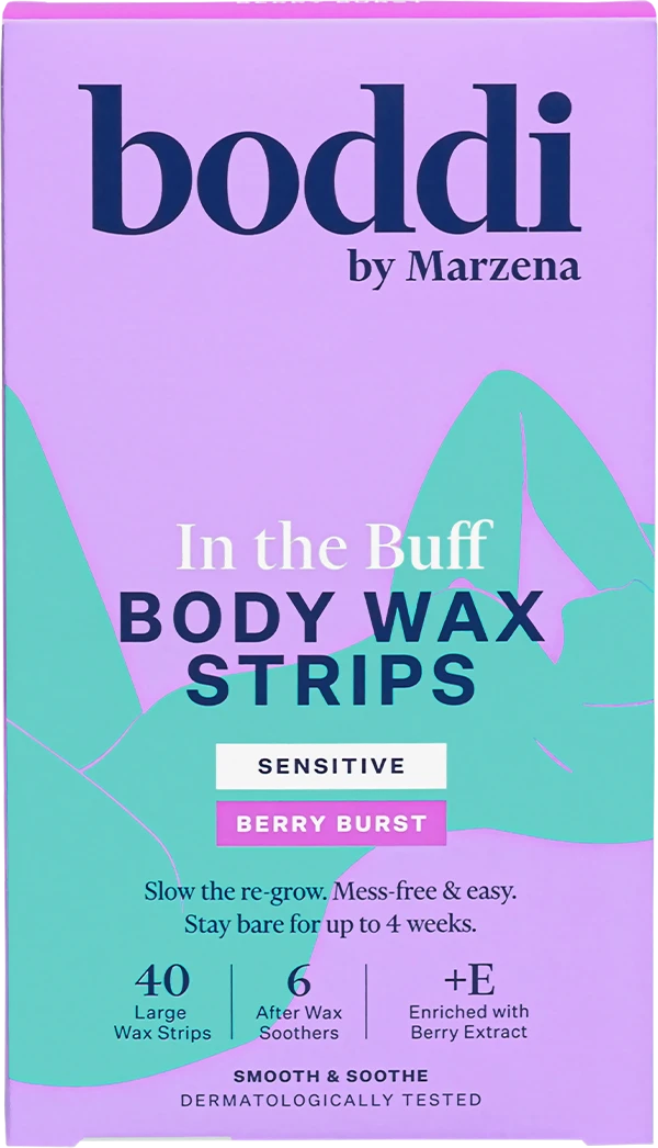 boddi - Body Wax Strips - Berry Burst